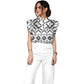 Women's Metallic Line Series Printed Scrub Set  SM05