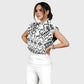 Women's Metallic Line Series Printed Scrub Set  SM05
