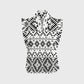 Women's Metallic Line Series Printed Scrub Set  SM05
