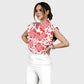 Women's Metallic Line Series Printed Scrub Set  SM06