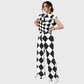 Women's Metallic Line Series Printed Scrub Set  SM07