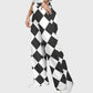 Women's Metallic Line Series Printed Scrub Set  SM07