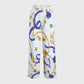 Women's Metallic Line Series Printed Scrub Set  SM08