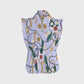 Women's Metallic Line Series Printed Scrub Set  SM09