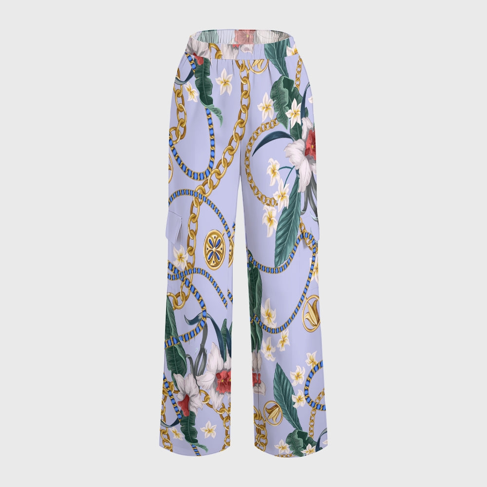 Women's Metallic Line Series Printed Scrub Set  SM09