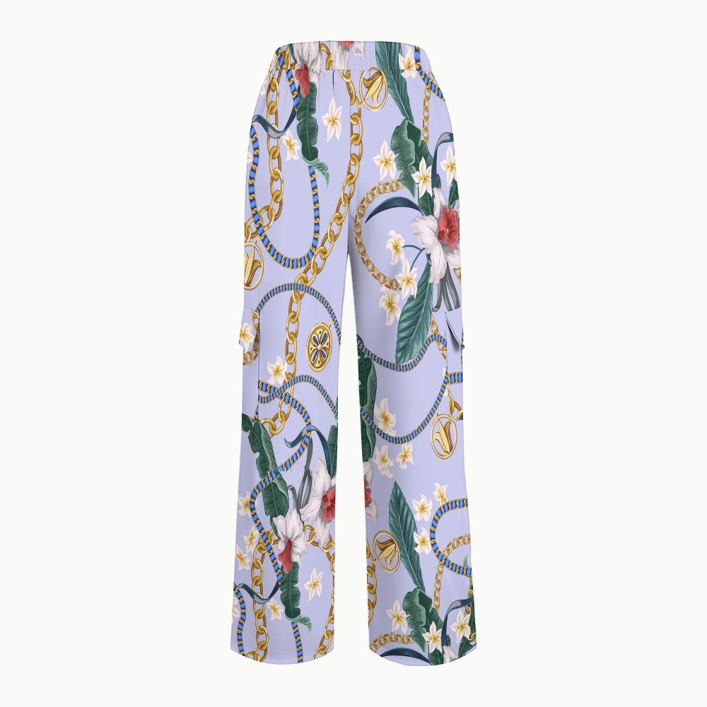 Women's Metallic Line Series Printed Scrub Set  SM09