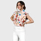 Women's Metallic Line Series Printed Scrub Set  SM10