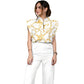 Women's Metallic Line Series Printed Scrub Set  SM11