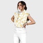 Women's Metallic Line Series Printed Scrub Set  SM11