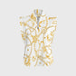 Women's Metallic Line Series Printed Scrub Set  SM11