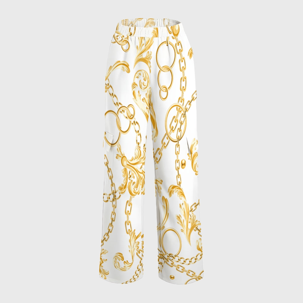 Women's Metallic Line Series Printed Scrub Set  SM11