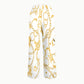 Women's Metallic Line Series Printed Scrub Set  SM11