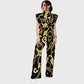 Women's Metallic Line Series Printed Scrub Set  SM12