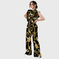 Women's Metallic Line Series Printed Scrub Set  SM12