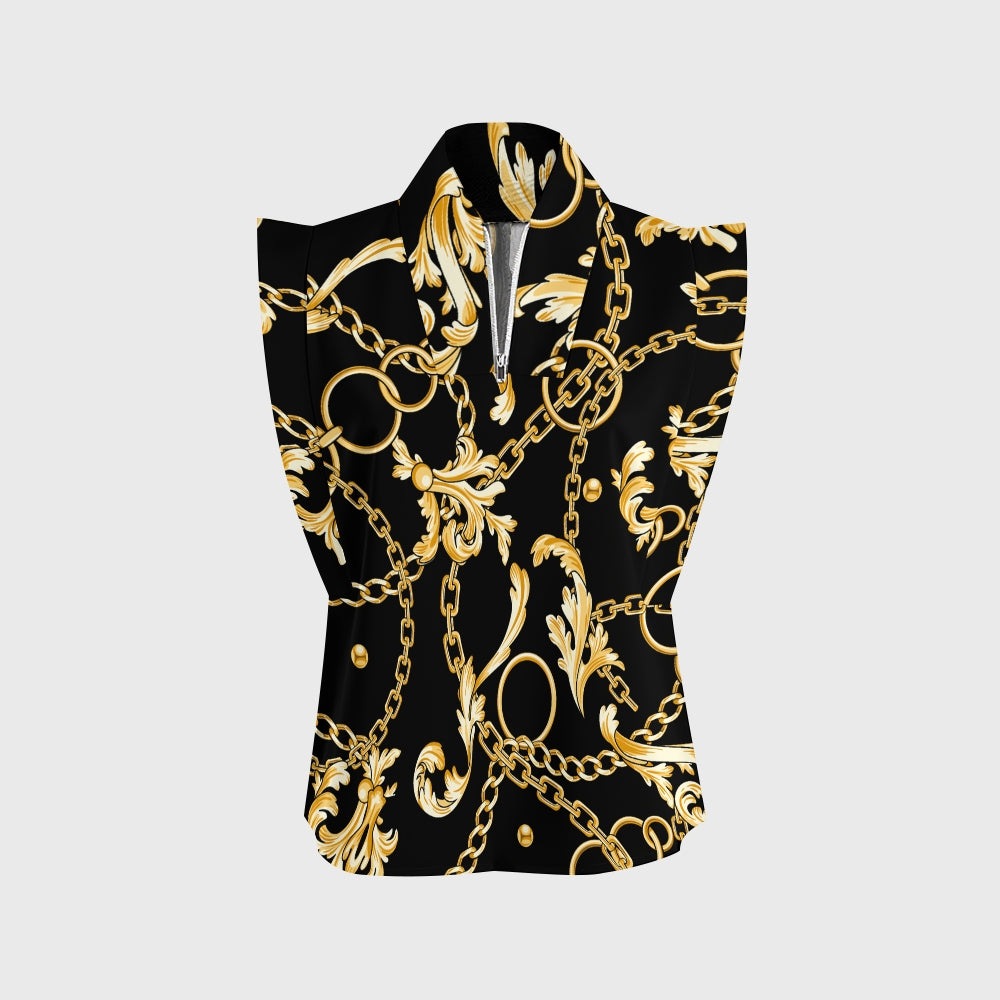 Women's Metallic Line Series Printed Scrub Set  SM12