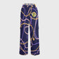 Women's Metallic Line Series Printed Scrub Set  SM13