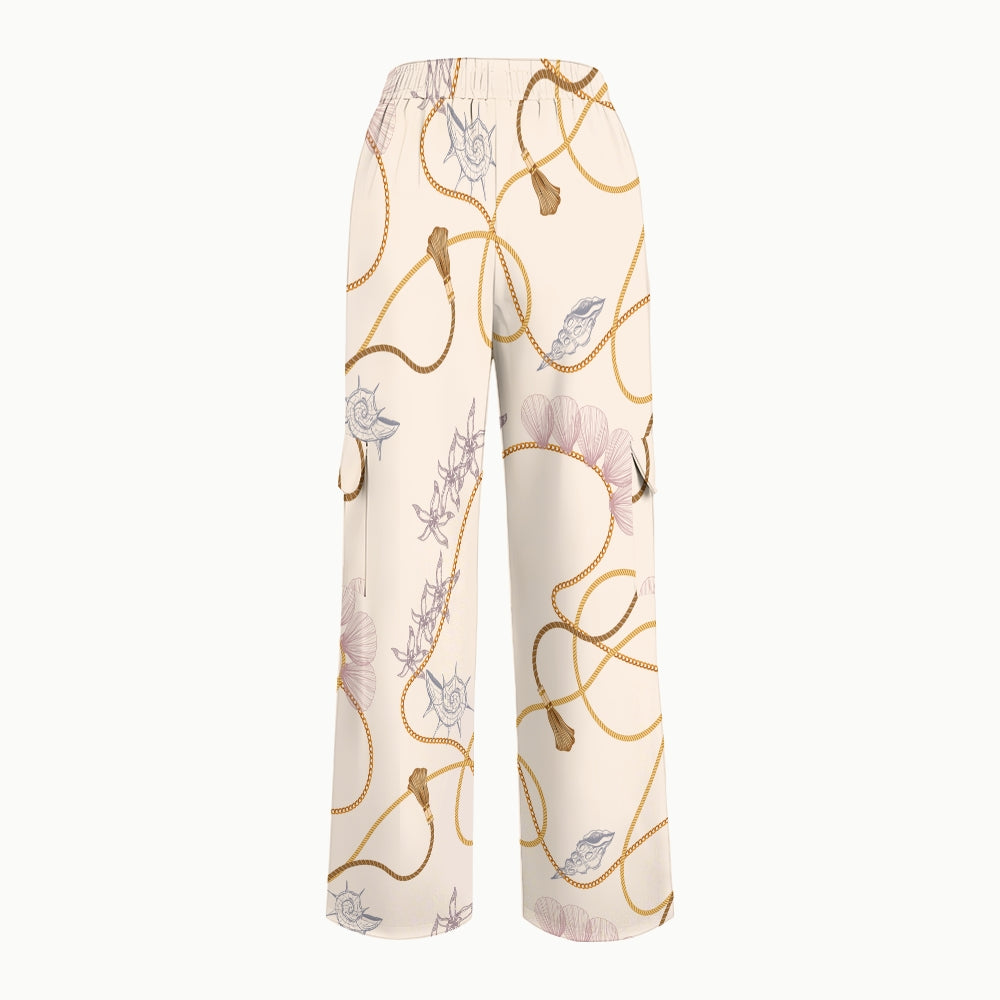 Women's Metallic Line Series Printed Scrub Set  SM14