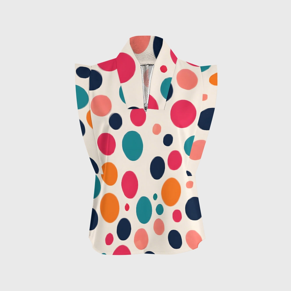 Women's Polka Dot Printed Scrub Set SP16