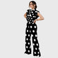 Women's Polka Dot Printed Scrub Set SP17
