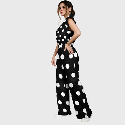 Women's Polka Dot Printed Scrub Set SP17