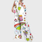 Women's Children's Cartoon Printed Scrub Set SK01