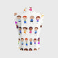 Women's Children's Cartoon Printed Scrub Set SK04