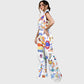 Women's Children's Cartoon Printed Scrub Set SK05