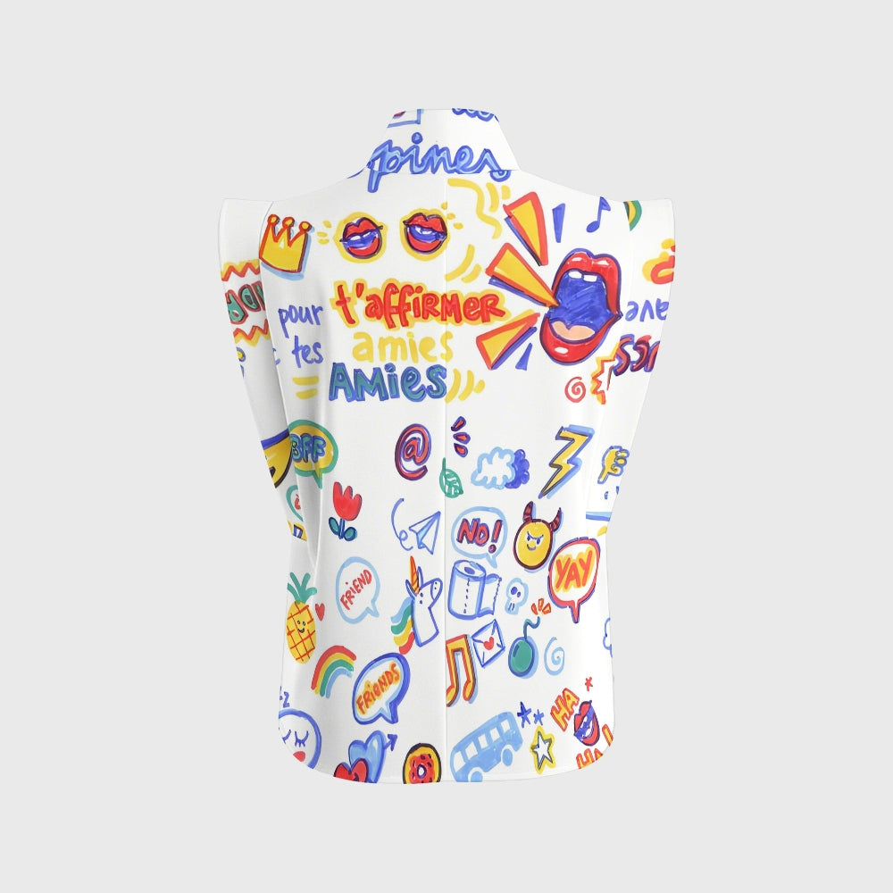 Women's Children's Cartoon Printed Scrub Set SK05