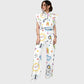Women's Children's Cartoon Printed Scrub Set SK06