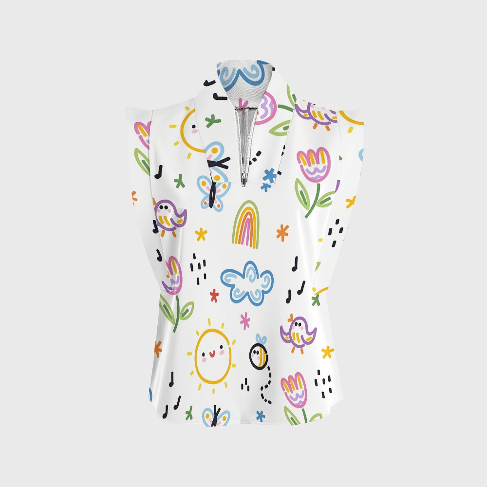 Women's Children's Cartoon Printed Scrub Set SK06