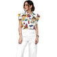 Women's Children's Cartoon Printed Scrub Set SK07
