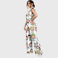 Women's Children's Cartoon Printed Scrub Set SK08