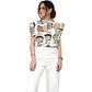 Women's Children's Cartoon Printed Scrub Set SK08