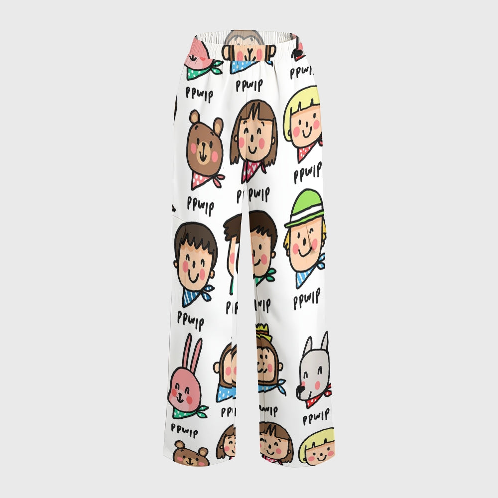 Women's Children's Cartoon Printed Scrub Set SK08