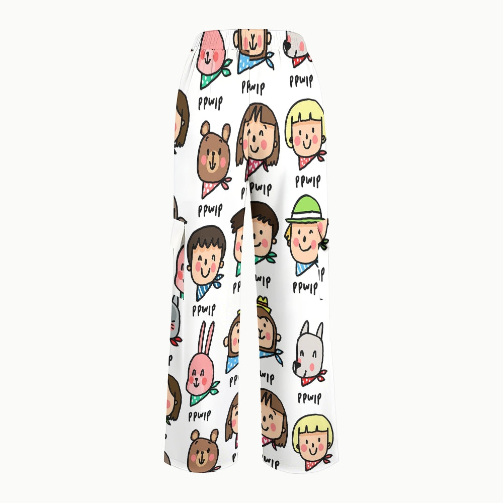 Women's Children's Cartoon Printed Scrub Set SK08