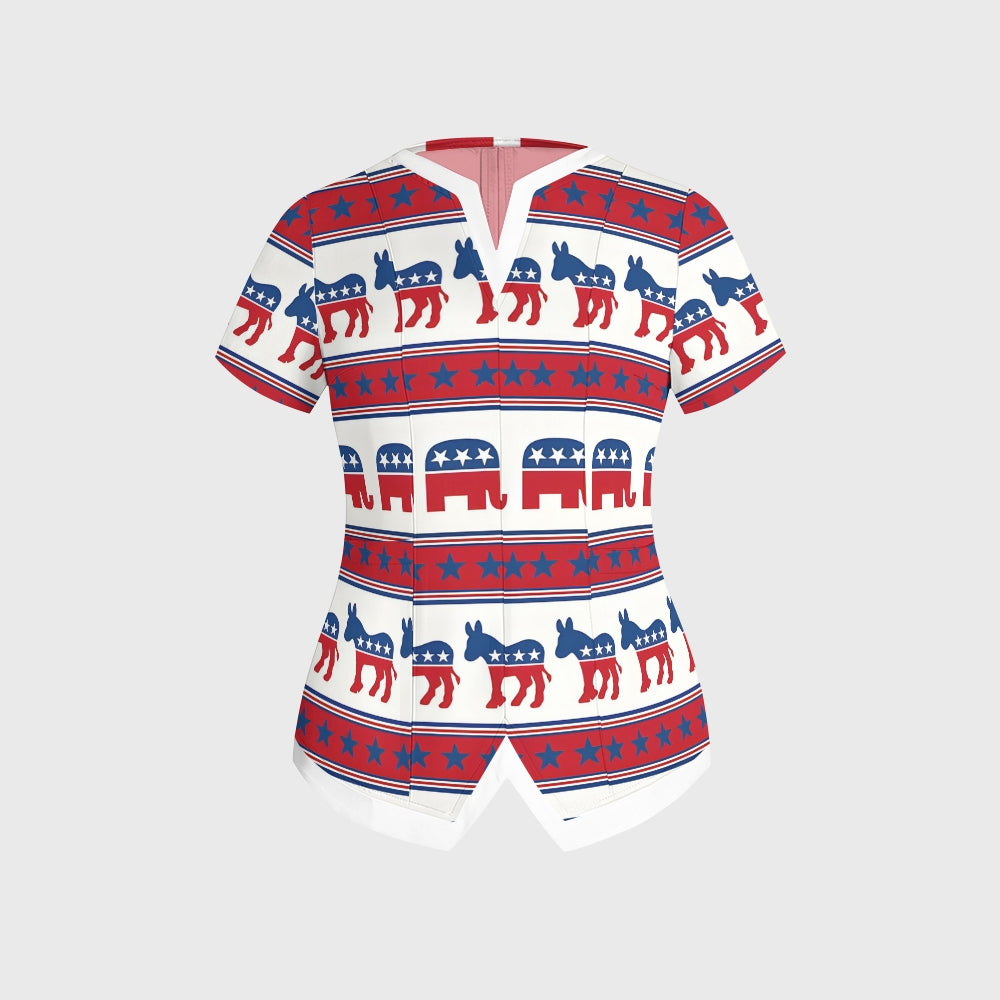 Women's American Elements Printed Scrub Set SAA02