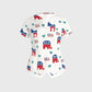 Women's American Elements Printed Scrub Set SAA04