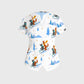 Women's Skiing Printed Scrub Set SAA06