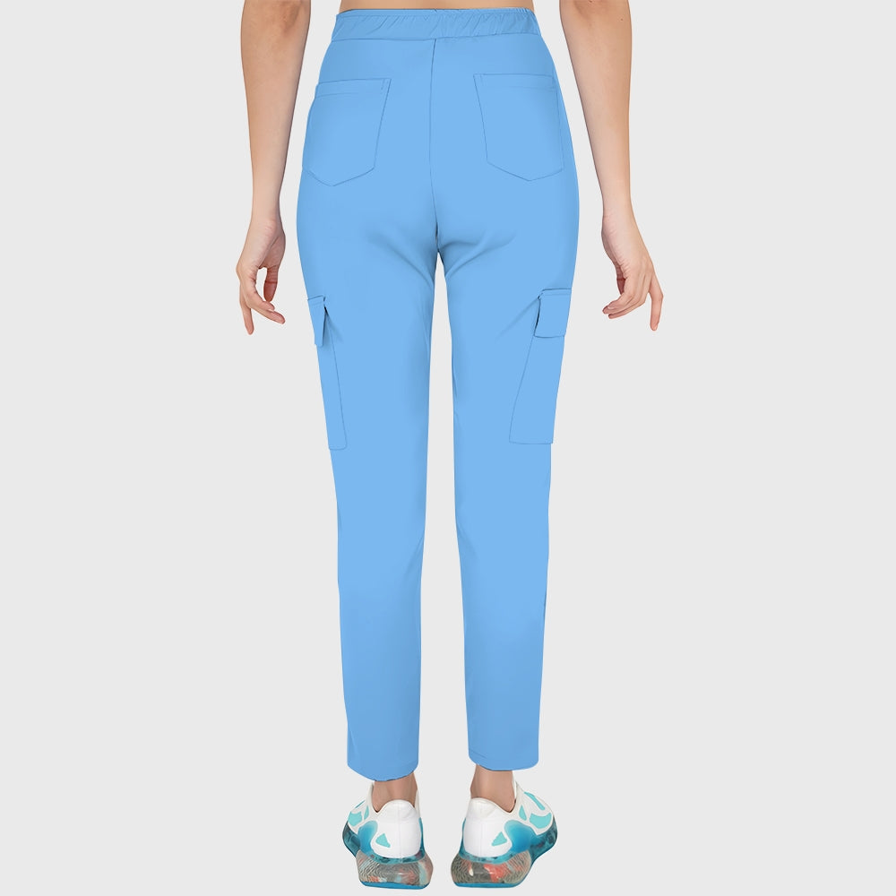 Women's Skiing Printed Scrub Set SAA06