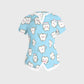 Women's Cute Tooth-Print Scrub Set JTT01