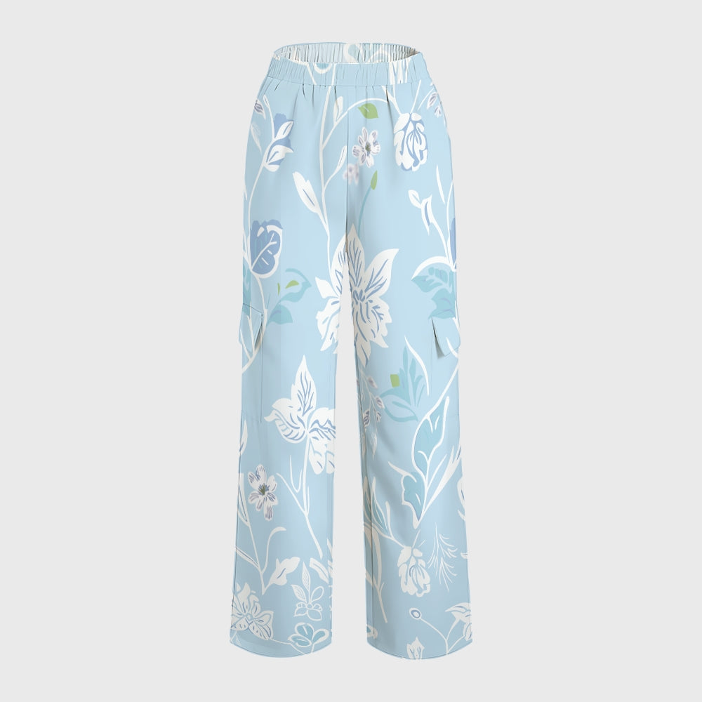 Women's Colorful Flower Series Scrub Set SF07