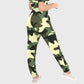Women's Puff Sleeves Camouflage Scrub Set SAA7