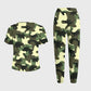 Women's Puff Sleeves Camouflage Scrub Set SAA7
