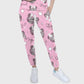 Women's Puff Sleeves Leopard Element Printed Scrub Set SAA18