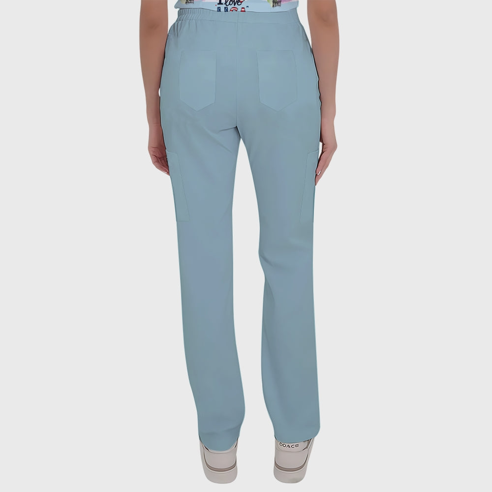Women's Button-Down American Element Printed Scrub Set SSA4