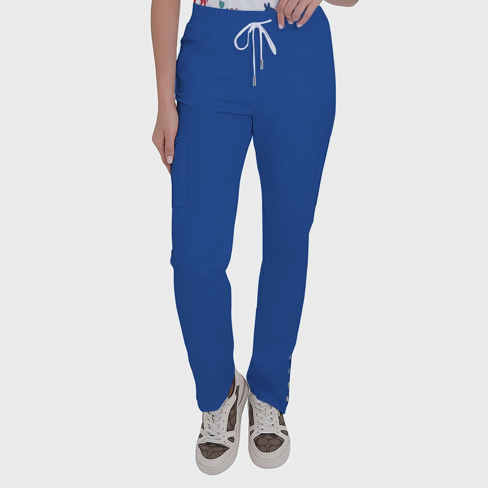 Women's Button-Down American Element Printed Scrub Set SSA6