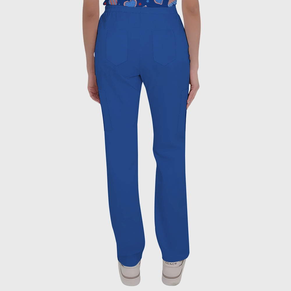 Women's Button-Down American Element Printed Scrub Set SSA12