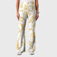 Women's Casual Shirt Collar Metal Chain Printed Scrub Set ST9124