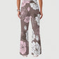 Women's Casual Shirt Collar Flower Printed Scrub Set ST91211