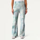 Women's Casual Shirt Collar Flower Printed Scrub Set ST91212